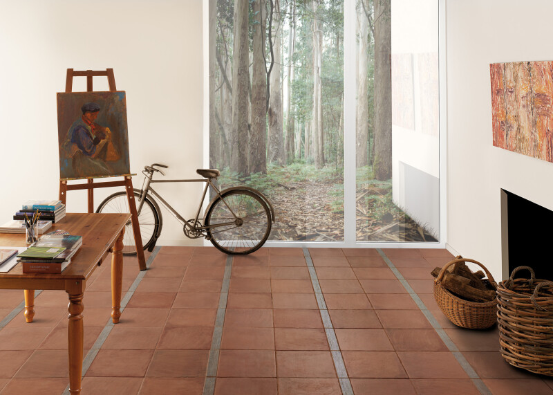 ABADIA ROJO NATURAL 30X30