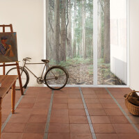 ABADIA ROJO NATURAL 30X30