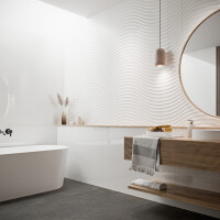BAVIERA BLANCO BRILLO 45X120