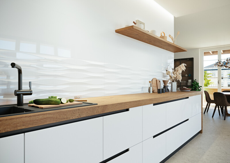 BAVIERA BLANCO BRILLO 45X120