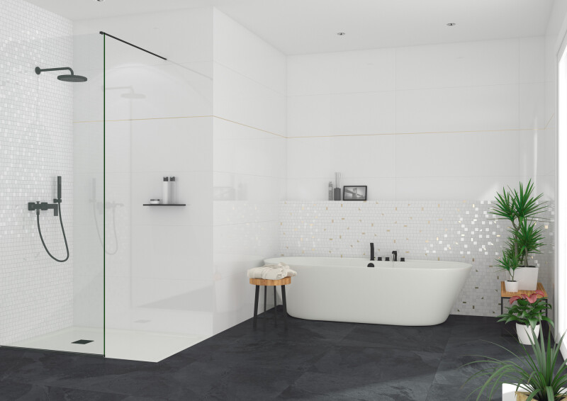BAVIERA BLANCO BRILLO 45X120
