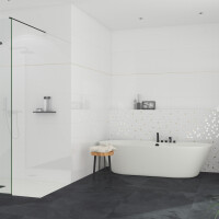 BAVIERA BLANCO BRILLO 45X120