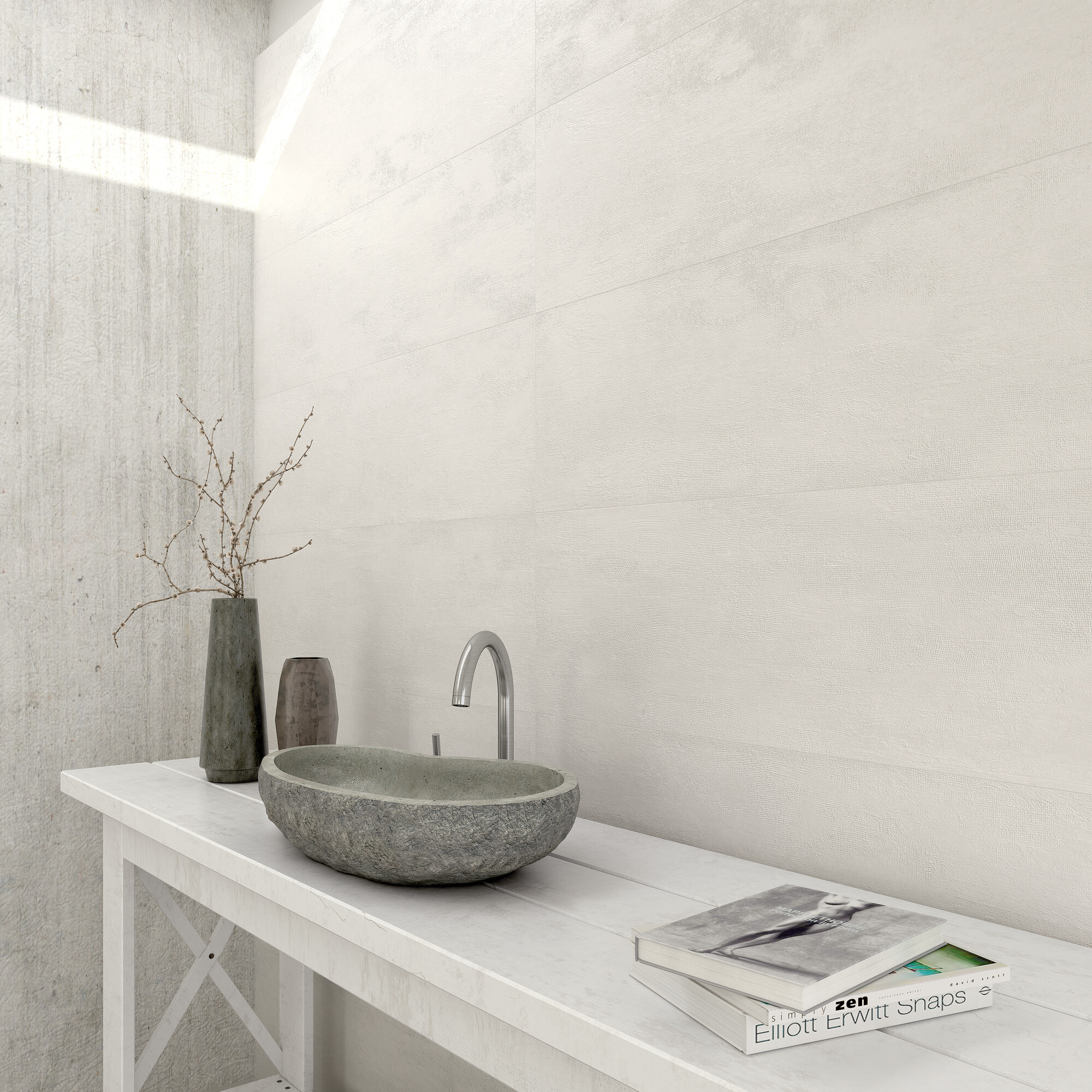 WABI FABRIC BLANCO NATURAL 31.5X100 | Grespania