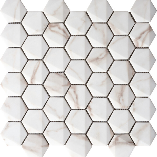 HEXAGONAL CALACATA 7.5X30